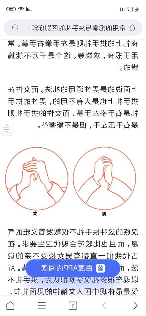 拱手 左右